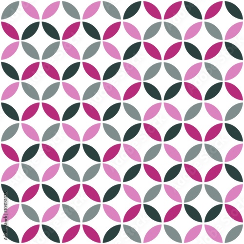 Pink Geometric Retro Seamless Pattern