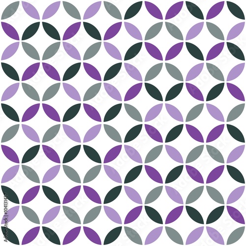 Purple Geometric Retro Seamless Pattern