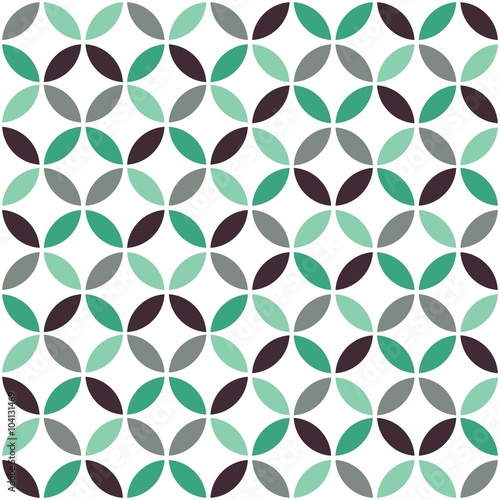 Turquoise Geometric Retro Seamless Pattern