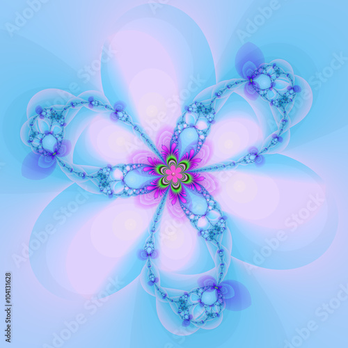 fractal floral pattern, digital artwork for creative graphic des © Olga Naidenova