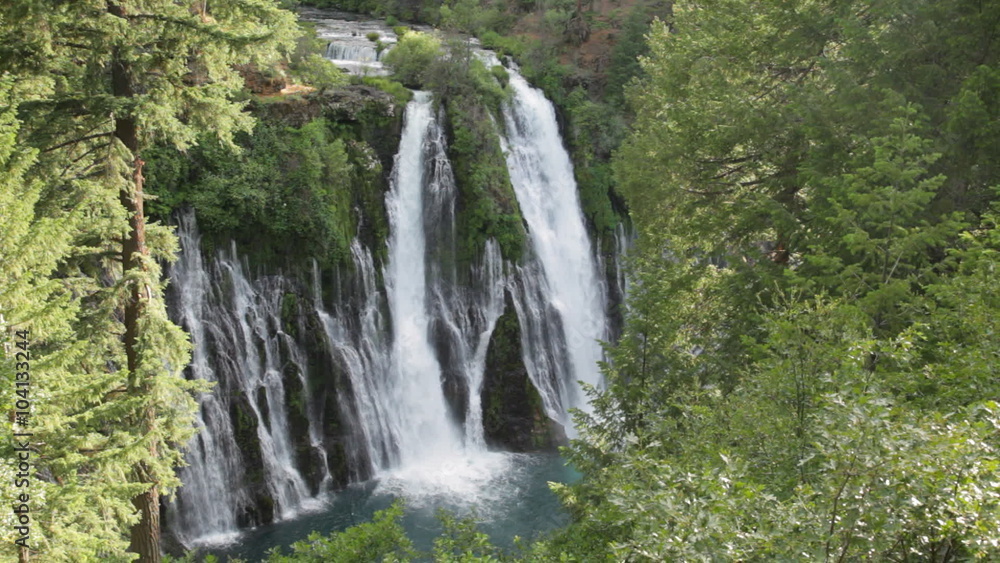 Locked down, wider view of Burney Falls in McArthur-Burney Falls Memorial State Park, Shasta County, California; includes ambient audio. Locked down, wider view of Burney Falls in McArthur-Burney Falls Memorial State Park, Shasta County, California; includes ambient audio.