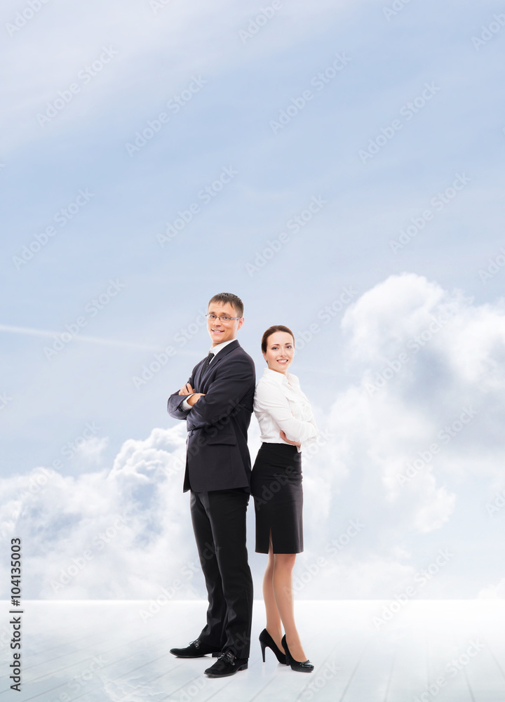 Business people isolated on white Business people isolated on white