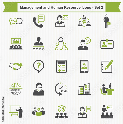 Management and Human Resource Icons - Set 2