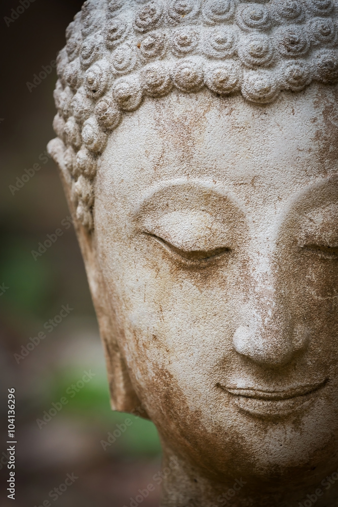 buddha statue in wat umong, chiang mai, travel thai temple