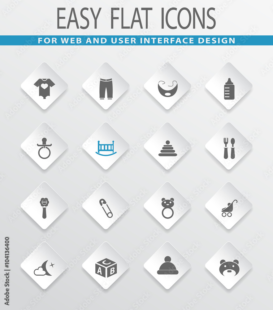Baby icons set Baby icons set