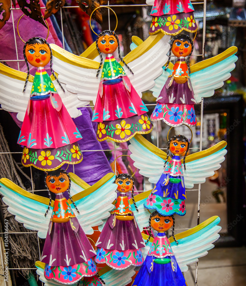 Colorful Mexican Angel Souvenirs San Miguel de Allende Mexico