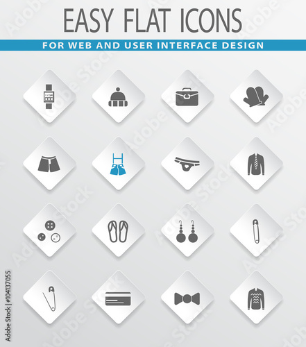 Clothing Store icons set