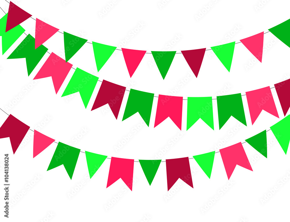 Party Background with Flags Vector Illustration Party Background with Flags Vector Illustration
