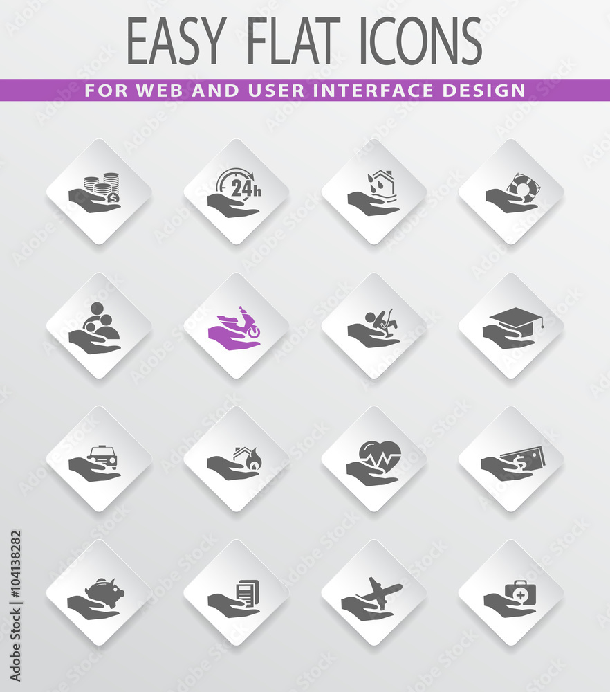 Hand icons set Hand icons set