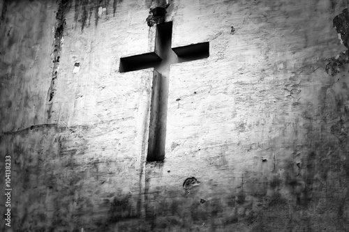 cross religion white background photo