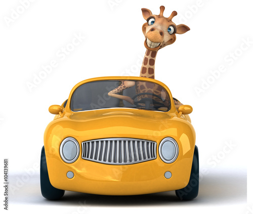 Canvas Print Fun giraffe