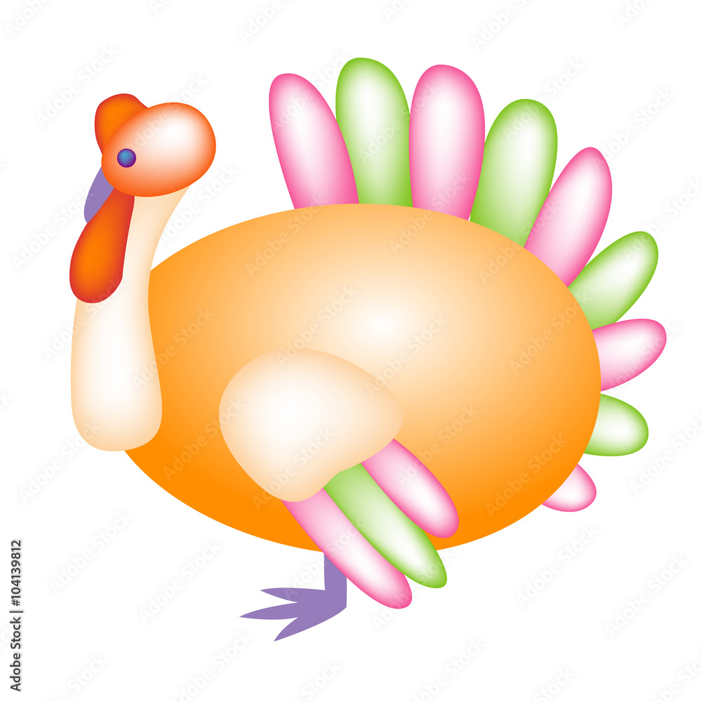 Obraz premium Easter egg turkey