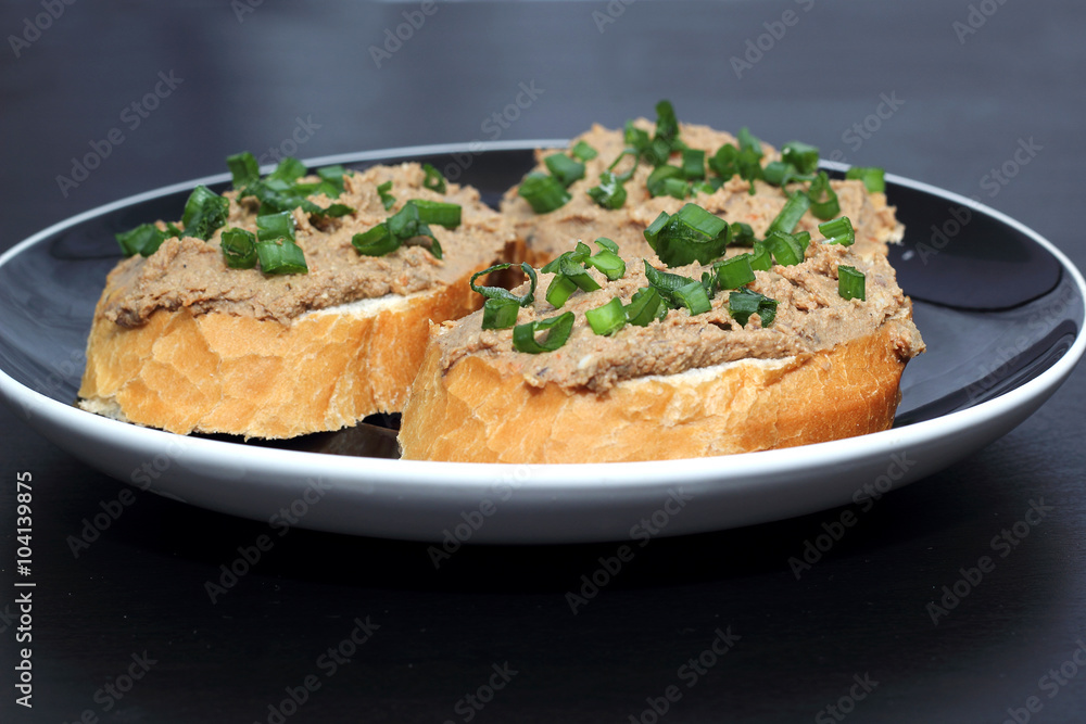 sandwich with liver pate