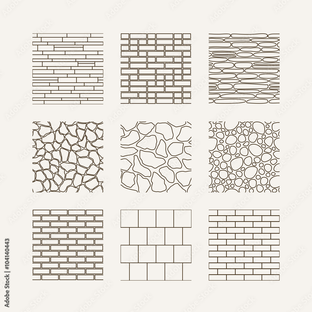 Konstfotografi seamless texture - stone wall