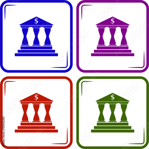 Bank vector icon