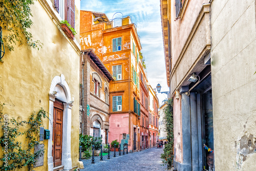 Canvas Print ancient streets and alleys of Rome