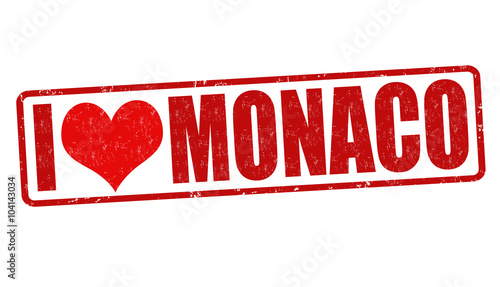 I love Monaco stamp