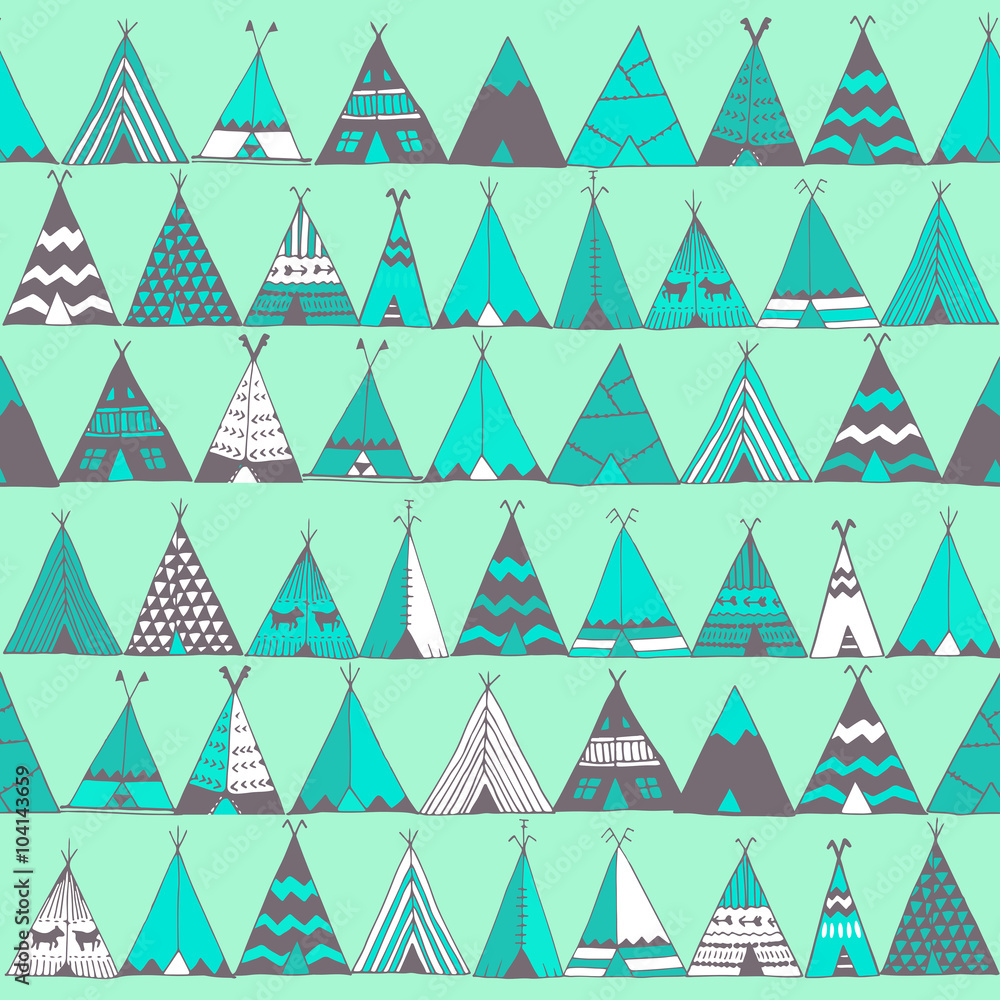 Teepee illustration in vector. Teepee illustration in vector.