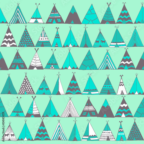 Teepee illustration in vector.