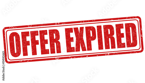 Offer expired stamp