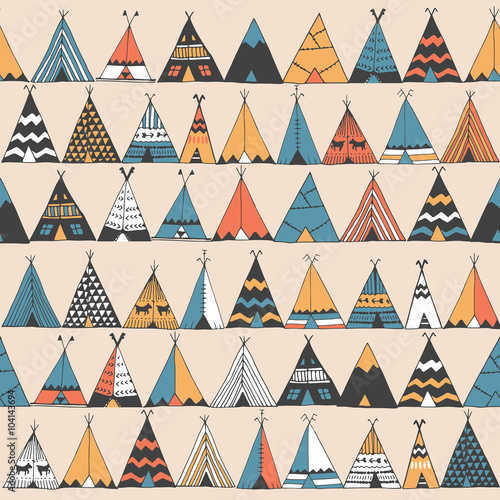 Teepee illustration in vector.