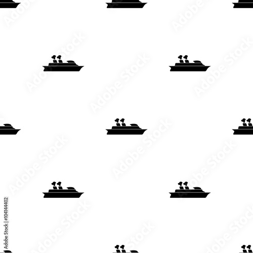 Cruise sea ship - Vector icon