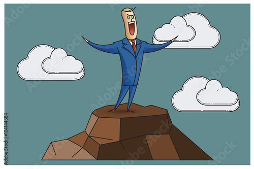 Stock Illustration. Bob. Funny characters drawn in the style of