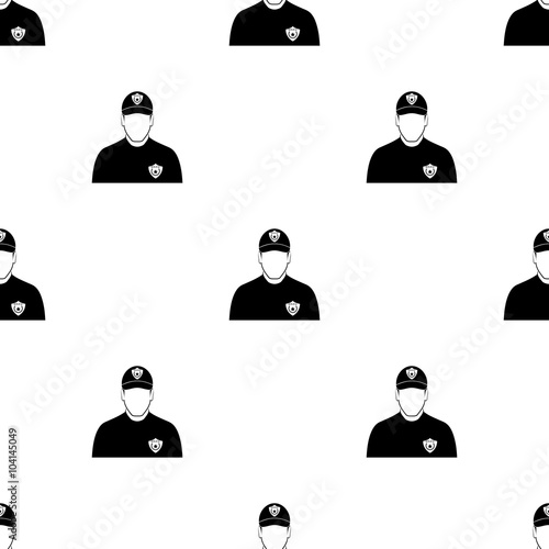Police cadet Vector icon