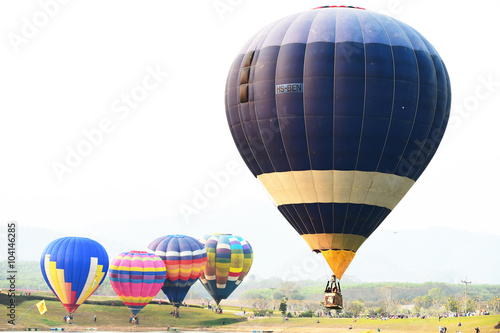 CHIANG RAI, THAILAND FEBRUARY 13, 2016:Singha Park International Balloon Fiesta 2016, take place between February 10th and 14th at Singha Park ,Chiang Rai province ,Thailand.