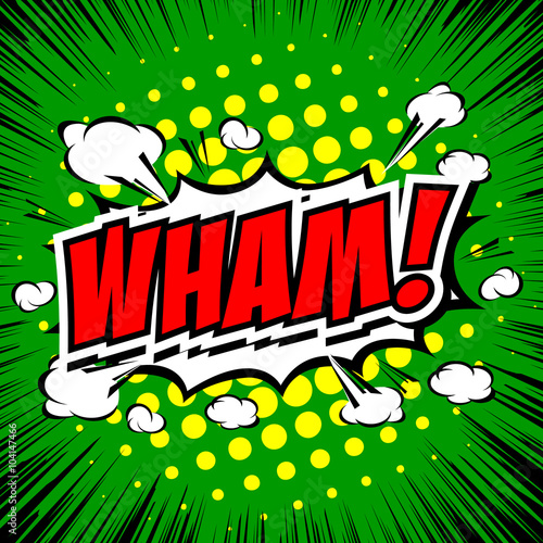 Wham! - Comic Speech Bubble, Cartoon