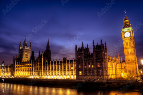 Parliament at dusk