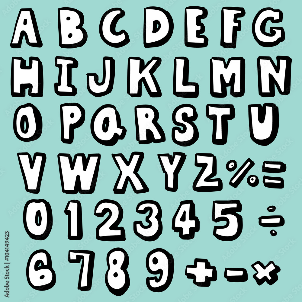 vector set of alphabet and number vector set of alphabet and number