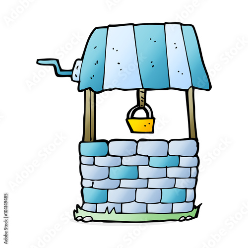 cartoon wishing well