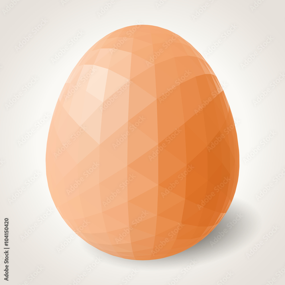 Abstract egg. Triangular style Abstract egg. Triangular style