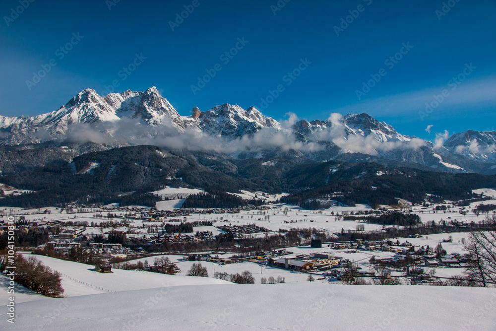 Berge im Winter, Steinernes Meer Saalfelden