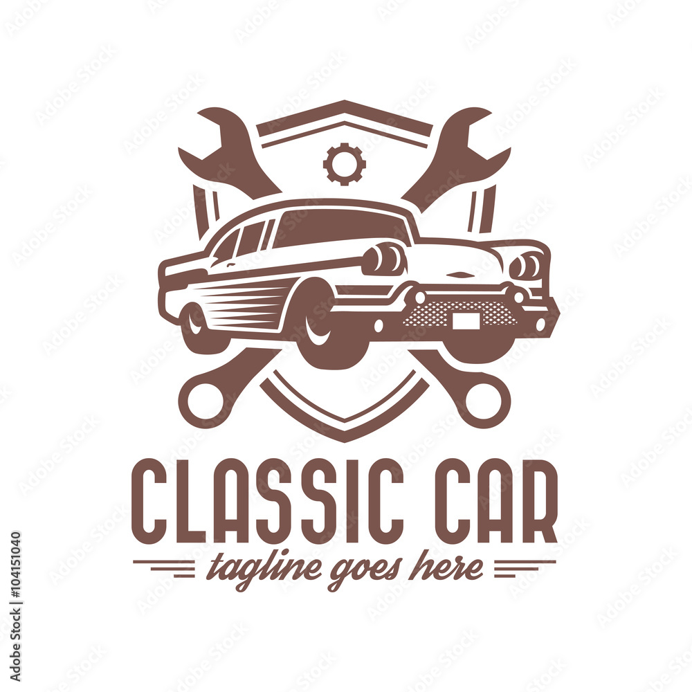 Fototapeta premium Vintage Car Logo template
