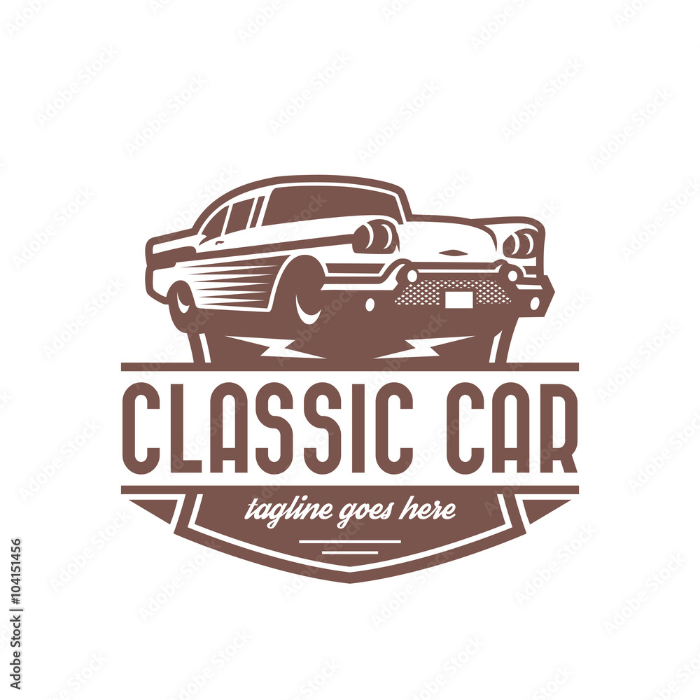 Fototapeta premium Vintage Car Logo template