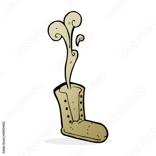 cartoon old boot