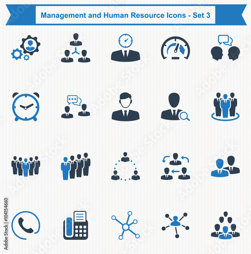Management and Human Resource Icons - Set 3