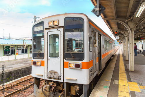 A train from Taki station to Ise City in Mie Prefecture, Japan