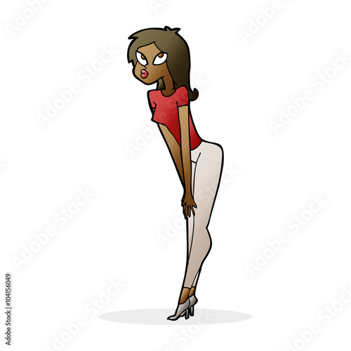 cartoon attractive girl