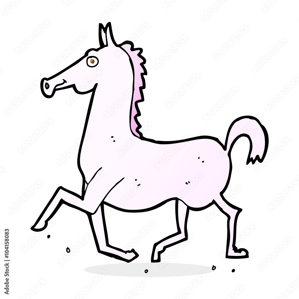 Fototapeta premium cartoon horse