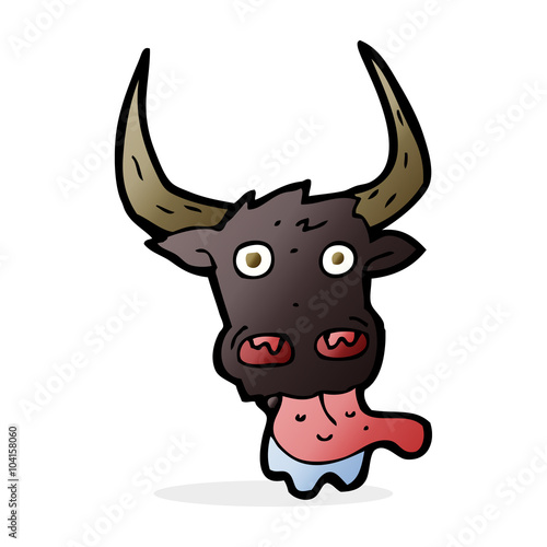 cartoon cow face