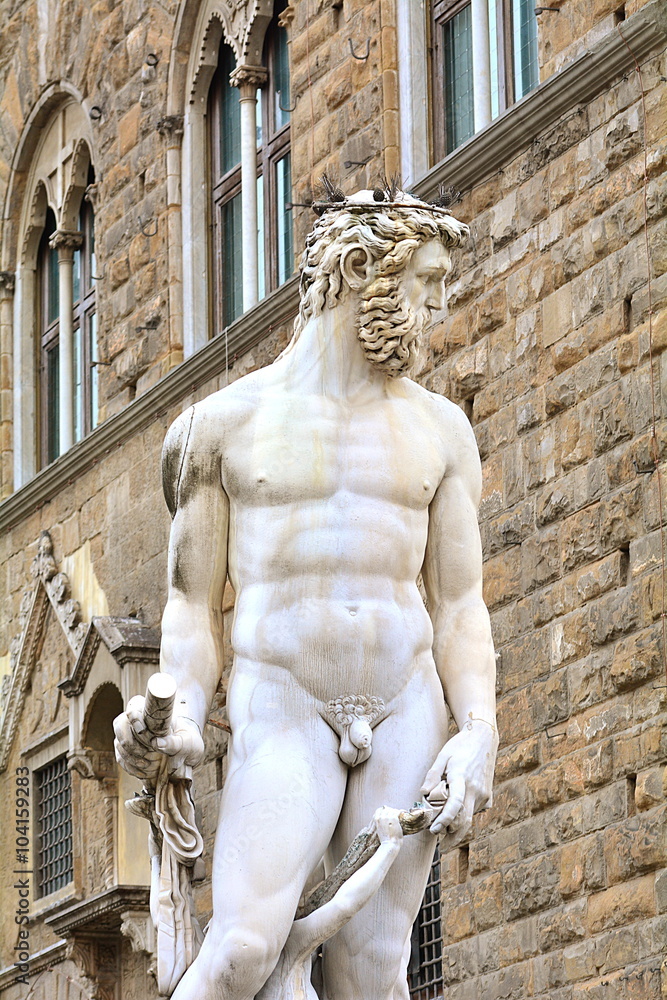 Fototapeta premium The statue of Neptune in Florence, Italy