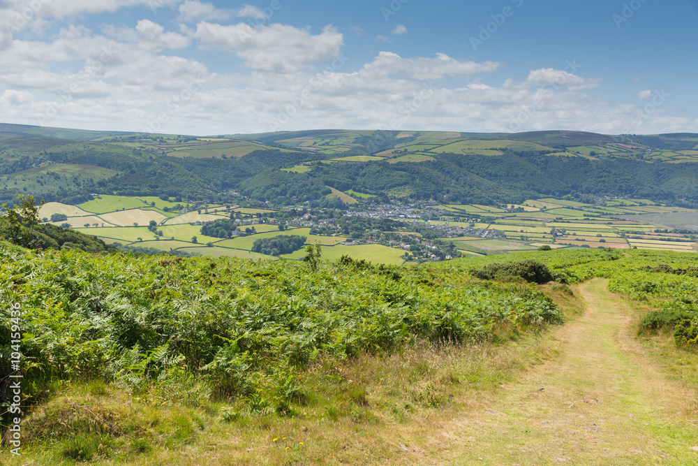 Coast path to Porlock Somerset England uk 