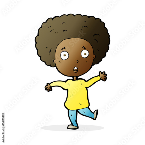 cartoon startled person