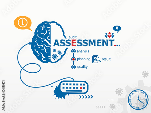 Assessment design illustration concepts