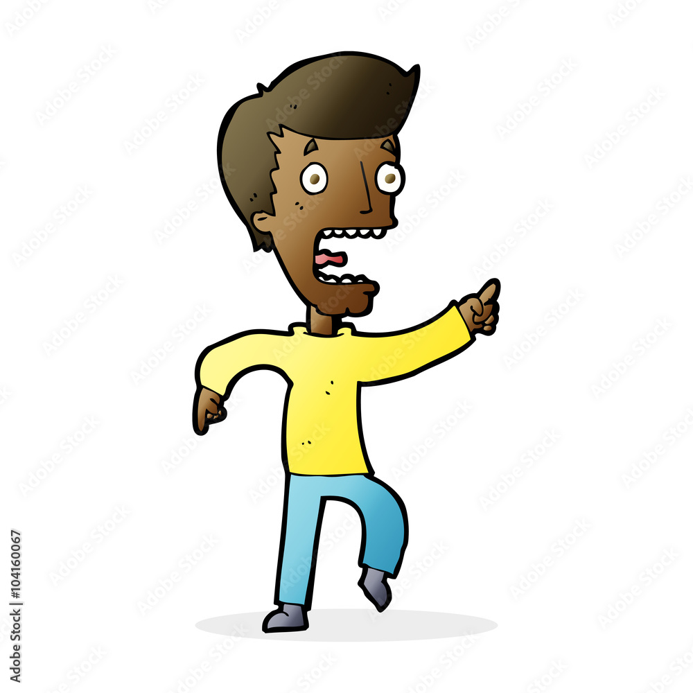 cartoon terrified man cartoon terrified man
