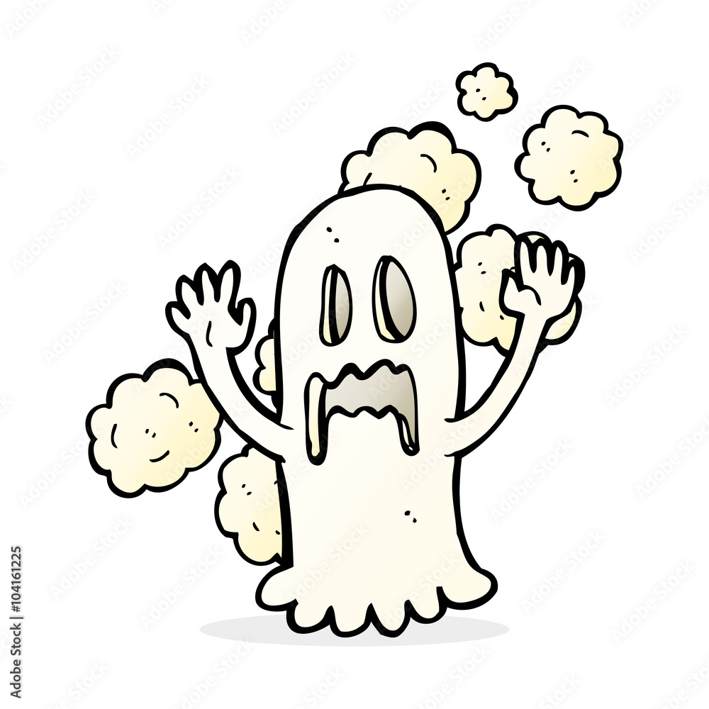 Fototapeta premium cartoon spooky ghost