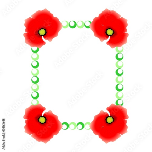 the poppies  frame